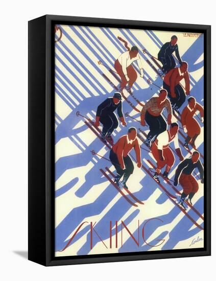 Ski 08-Vintage Apple Collection-Framed Stretched Canvas