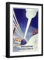 Ski 10-Vintage Apple Collection-Framed Giclee Print