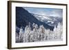 Ski Area from a Mountain Pass-budanatr-Framed Photographic Print