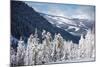 Ski Area from a Mountain Pass-budanatr-Mounted Photographic Print