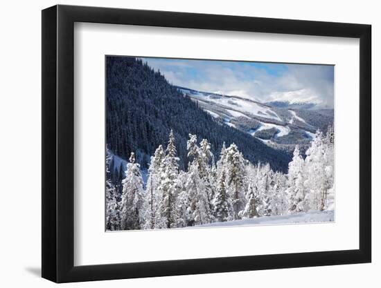 Ski Area from a Mountain Pass-budanatr-Framed Photographic Print