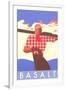 Ski Basalt Poster-null-Framed Art Print