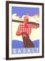 Ski Basalt Poster-null-Framed Art Print