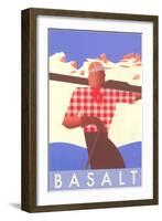 Ski Basalt Poster-null-Framed Art Print