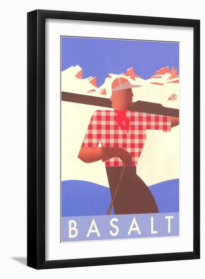 Ski Basalt Poster-null-Framed Art Print