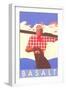 Ski Basalt Poster-null-Framed Art Print