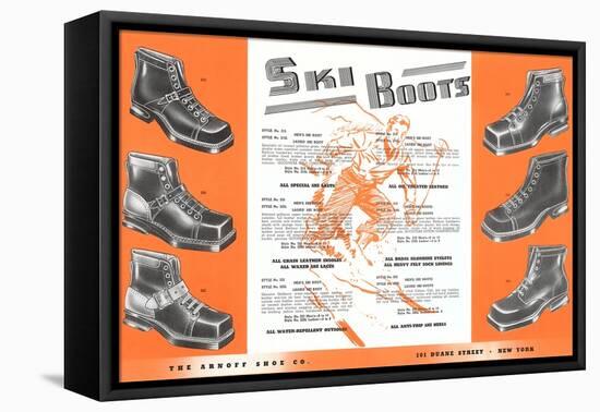 Ski Boots-null-Framed Stretched Canvas