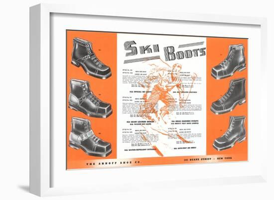 Ski Boots-null-Framed Premium Giclee Print