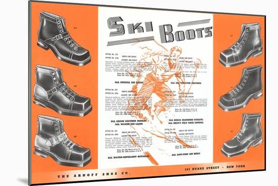 Ski Boots-null-Mounted Premium Giclee Print