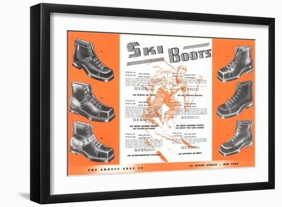 Ski Boots-null-Framed Art Print