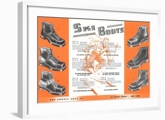 Ski Boots-null-Framed Art Print