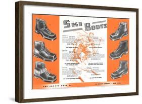 Ski Boots-null-Framed Art Print