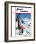 "Ski Break," Country Gentleman Cover, January 1, 1939-Charles Hargens-Framed Giclee Print