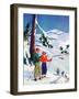 "Ski Break,"January 1, 1939-Charles Hargens-Framed Giclee Print