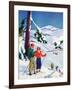 "Ski Break,"January 1, 1939-Charles Hargens-Framed Giclee Print