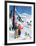 "Ski Break,"January 1, 1939-Charles Hargens-Framed Giclee Print