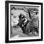 Ski Bum Bob Lombard Pouring Coffee from the Back of His Trailer-Loomis Dean-Framed Photographic Print