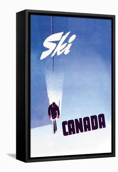 Ski Canada-P. Ewart-Framed Stretched Canvas