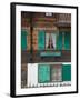 Ski Chalet Details, Gstaad, Bern, Switzerland-Walter Bibikow-Framed Photographic Print