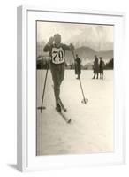 Ski Competitor-null-Framed Art Print