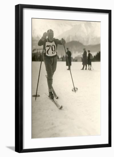 Ski Competitor-null-Framed Art Print