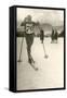 Ski Competitor-null-Framed Stretched Canvas