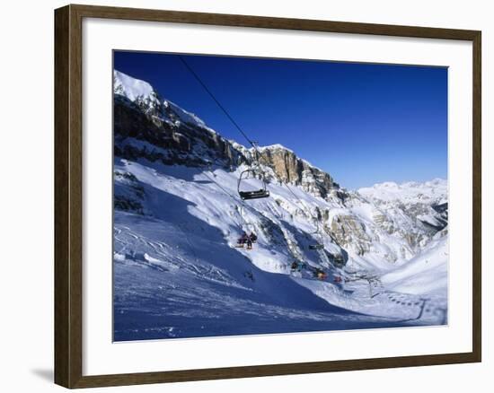 Ski, Cortina, Dolomiti-Angelo Cavalli-Framed Photographic Print