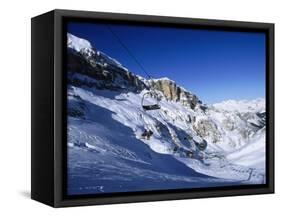 Ski, Cortina, Dolomiti-Angelo Cavalli-Framed Stretched Canvas