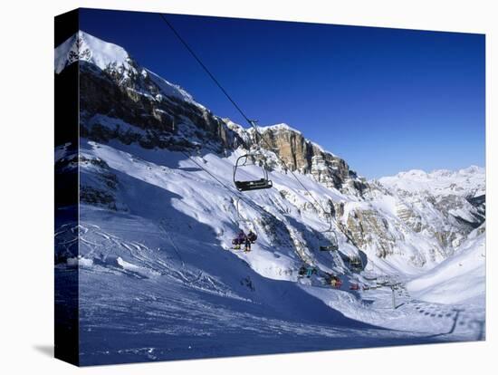 Ski, Cortina, Dolomiti-Angelo Cavalli-Stretched Canvas