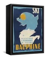 Ski Dauphine-Vintage Apple Collection-Framed Stretched Canvas