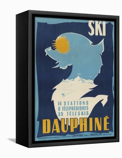 Ski Dauphine-Vintage Apple Collection-Framed Stretched Canvas