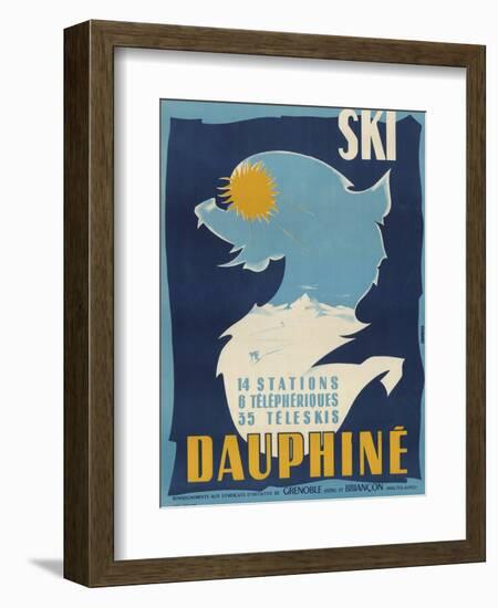 Ski Dauphine-Vintage Apple Collection-Framed Giclee Print