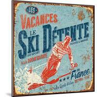 Ski détente-Bruno Pozzo-Mounted Art Print