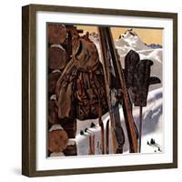 "Ski Equipment Still Life," February 3, 1945-John Atherton-Framed Premium Giclee Print