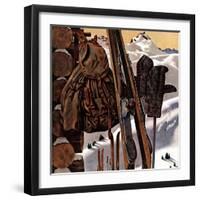 "Ski Equipment Still Life," February 3, 1945-John Atherton-Framed Premium Giclee Print