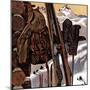 "Ski Equipment Still Life," February 3, 1945-John Atherton-Mounted Premium Giclee Print