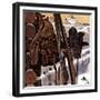 "Ski Equipment Still Life," February 3, 1945-John Atherton-Framed Giclee Print