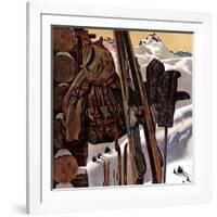 "Ski Equipment Still Life," February 3, 1945-John Atherton-Framed Giclee Print