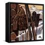 "Ski Equipment Still Life," February 3, 1945-John Atherton-Framed Stretched Canvas