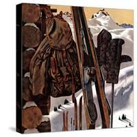 "Ski Equipment Still Life," February 3, 1945-John Atherton-Stretched Canvas