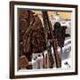 "Ski Equipment Still Life," February 3, 1945-John Atherton-Framed Giclee Print