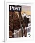 "Ski Equipment Still Life," Saturday Evening Post Cover, February 3, 1945-John Atherton-Framed Giclee Print