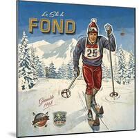 Ski fond-Bruno Pozzo-Mounted Art Print