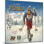 Ski fond-Bruno Pozzo-Mounted Art Print