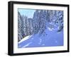 Ski Francais,Morzine, 2020, (oil on canvas)-Andrew Macara-Framed Giclee Print