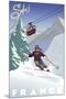 Ski France-Kem Mcnair-Mounted Art Print