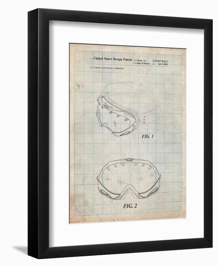 Ski Goggles Patent-Cole Borders-Framed Art Print