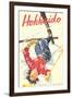 Ski Hokkaido Travel Poster-null-Framed Art Print