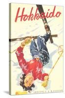 Ski Hokkaido Travel Poster-null-Stretched Canvas