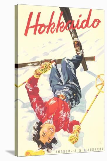 Ski Hokkaido Travel Poster-null-Stretched Canvas